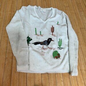 Desert Fauna Vintage Sweater